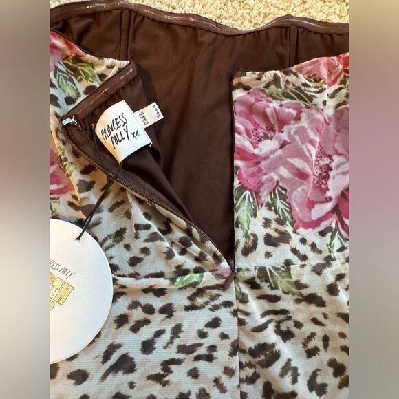 NWT Princess Polly Elaina Strapless Mini Dress | Size 4 | Leopard - Picture 6 of 8